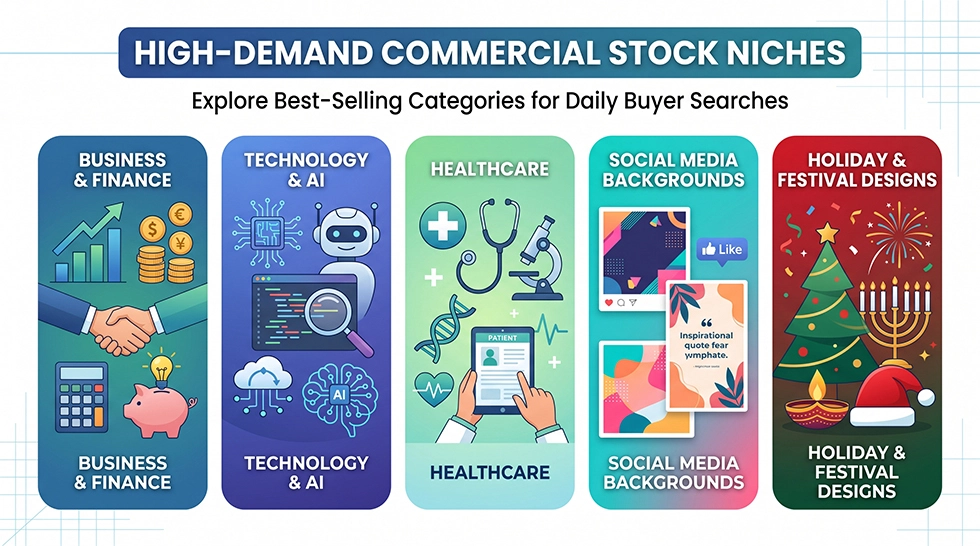 AI business niche illustration